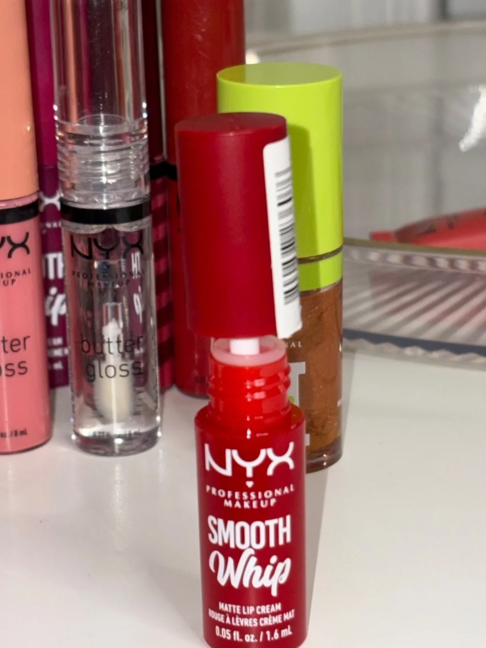 NYX Lip Bundle - Butter Gloss, Smooth Whip, Fat Oil, Sweet Cheeks, Milky Gloss